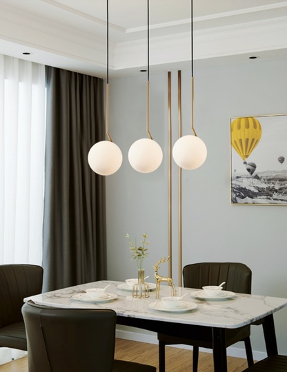 Подвесной светильник IC MAIHEMAI, диаметром 30 см, цвет золото