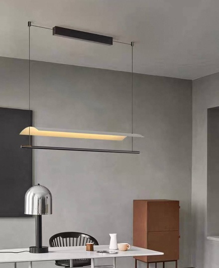 Люстра черная, белая Elystrin, металл, 30*13 см, светодиодная, LED