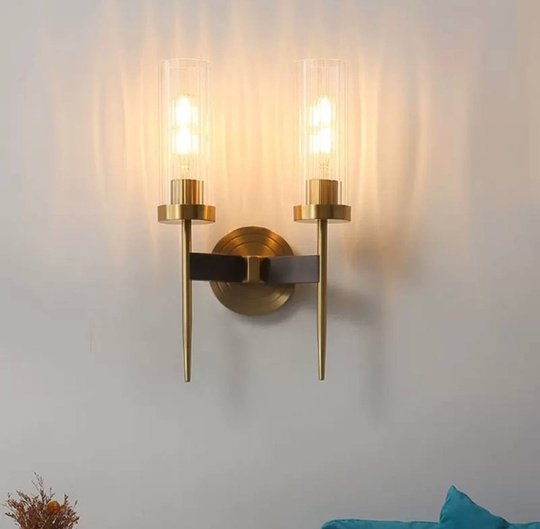 Настенный светильник DON, бра 12*40, бронза, металл, Е27.