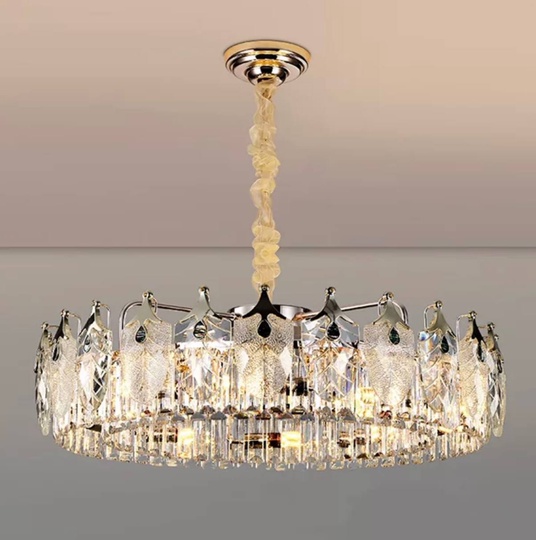 Подвесной светильник IBRAHIM 60*20, золотой, стекло, Е14.