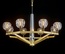 Дизайнерский светильник медный 58*72 см, led, E14, медь, хрусталь, потолочный