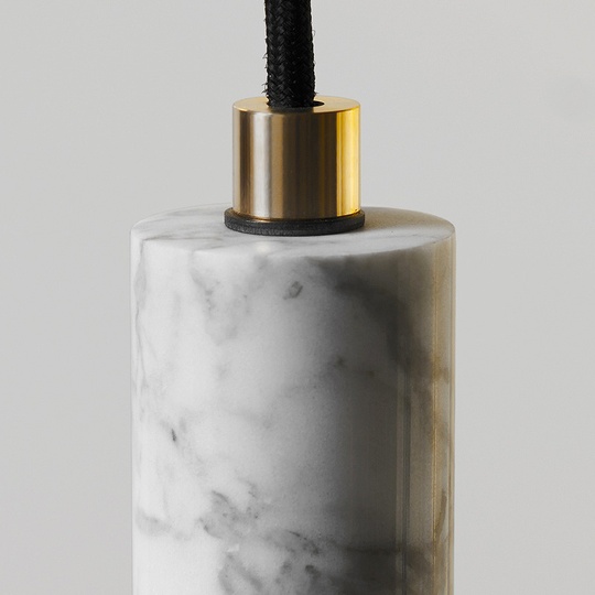 Подвесной светильник мрамор, 7*30 см. STONE MARBLE - светильник мрамор, E14