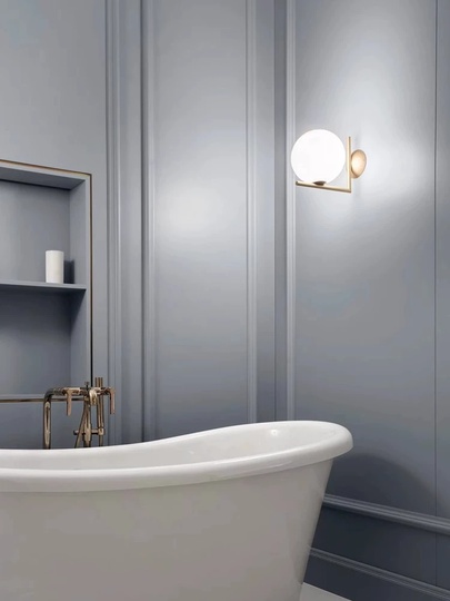 Настенный светильник бронза RON, Бра, 20*28, металл, Е27.