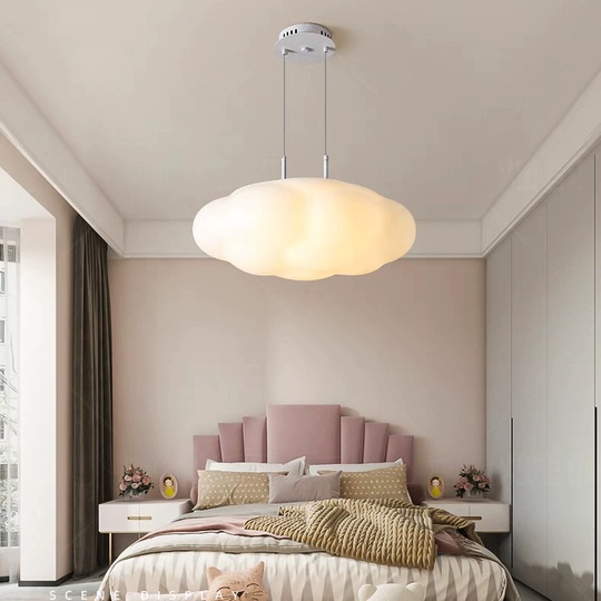 Люстра подвесная, белый, ПММА, ACE 30*21.5, металл