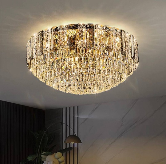 Потолочный светильник, медь, хрусталь, CLEOPATRA 95*40 металл, Е14.