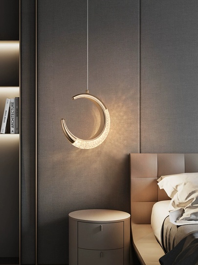 Светильник подвесной, золотой Elimora, металл, 20*20 см, LED