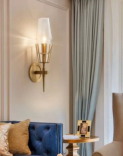 Настенный светильник бронза SAMMY, Бра 12*41, медь, LED.