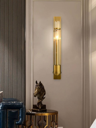 Настенный светильник бронза HAL, Бра 7*60, металл, Е14.