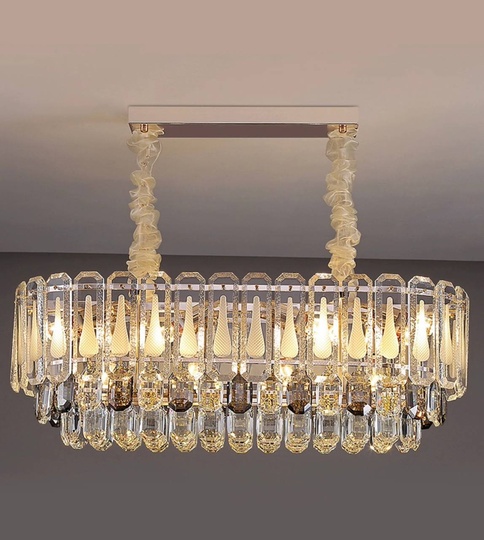 Люстра подвесная BEGUM 85*28 золото, стекло, металл, Е14.