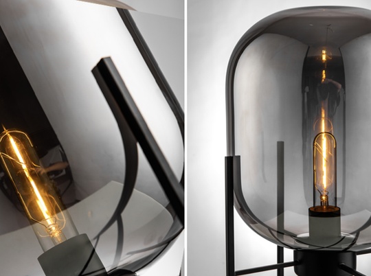 Напольный светильник - торшер Burasca, черный, 48 см, E27, 5 Вт