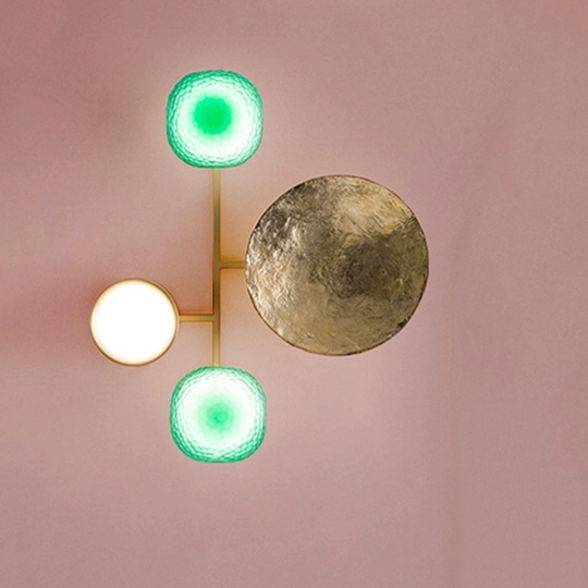 Настенный светильник медный SIMON, Бра, 32*39, медь, LED.