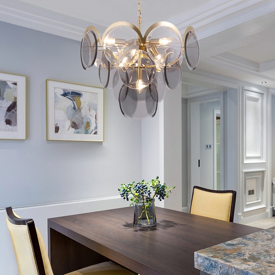 Подвесной светильник MAI HE MAI бронзовый цвет, 14 ламп, 80 см* 45 см, освещением для дома и сада., E14, 40 Вт