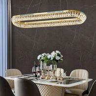 Люстра подвесная CANDAN 80*180 золотой, хрусталь, металл, LED.