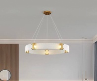 Люстра подвесная, золото, стекло, CHAIM 40*10, металл, LED