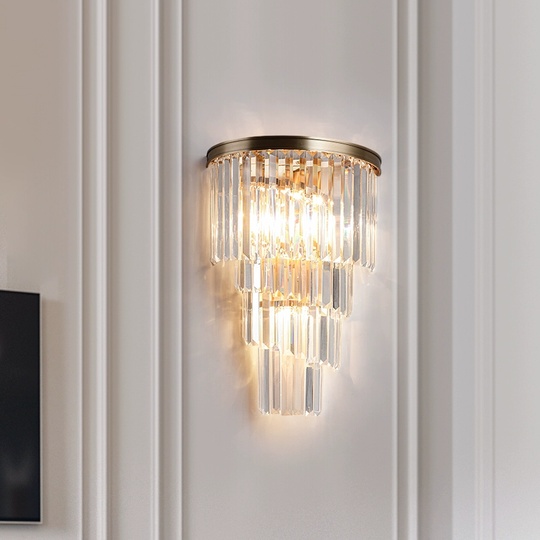 Настенный светильник SANDRA, Бра, 30*62,  золотой, металл, E14.