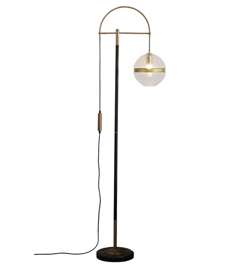 Торшер черный Lumos, 35*20*165 см, LED, Е27, мрамор, 15 Вт