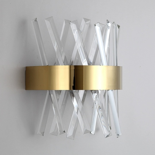 Настенный светильник KELVIN, Бра, 25*30,  золотой, металл, G9.