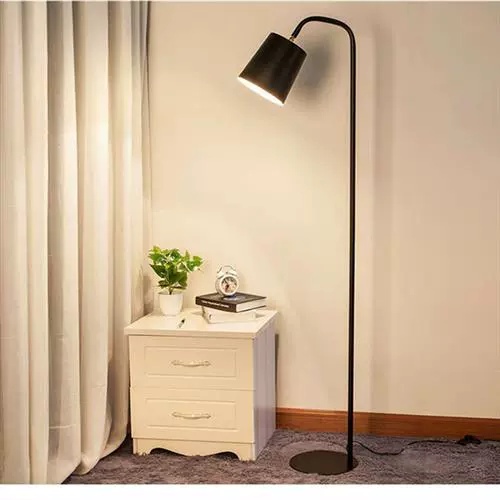 Торшер черный Alephor, 26*26*162 см, LED, Е27, металл, 10 Вт