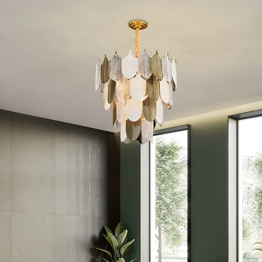 Люстра подвесная, медь, стекло, GUNCICEK 50*40, металл, Е14.