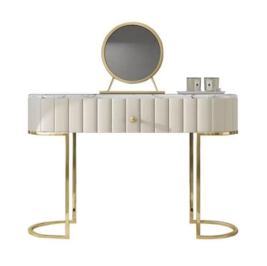 Туалетный столик Jane с пуфиком и зеркалом, 110х48х80 см