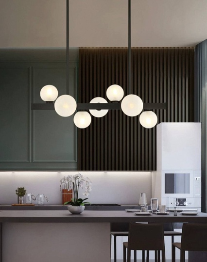 Люстра черная Zentronix, металл, 113*60 см, G9