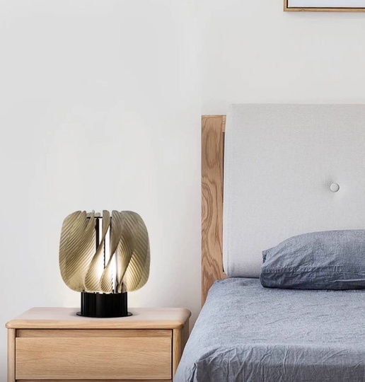 Настольная лампа DARK FLOWER 30*25, черный, коричневый, смола