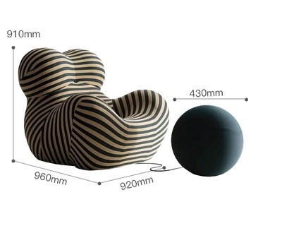 Мягкое кресло зеленое Serie up, 92х96х91