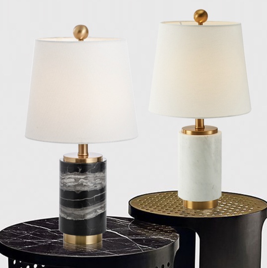 Настольные лампы черно белые, 28*55 см, Ritz