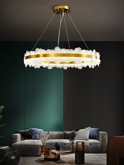 Люстра подвесная, медный, стекло, STUNNING 50*15, металл, LED.