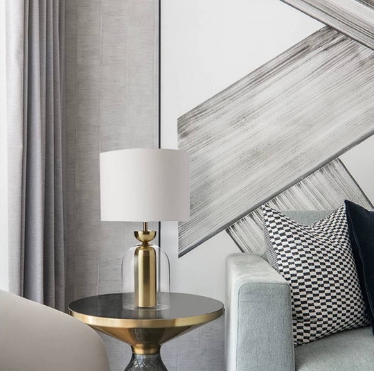 Настольная лампа NOKSI 35*58, бронза, металл, стекло