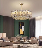 Люстра подвесная ASKARSU 100*25 золото, стекло, металл, Е14.