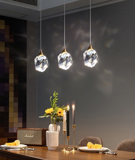 Подвесной светильник медный, 45*11*100 см. PRECIOUS BRILLIANT - Cветильник на кухню подвесной, LED, 15 Вт