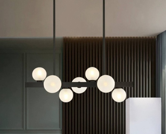 Люстра черная Zentronix, металл, 113*60 см, G9