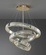 Люстра подвесная, золотой, хрусталь, AYSOY 40*60*80, металл, LED.