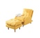 Кресло-Кровать желтое с пуфиком для ног, 73х85х105 см