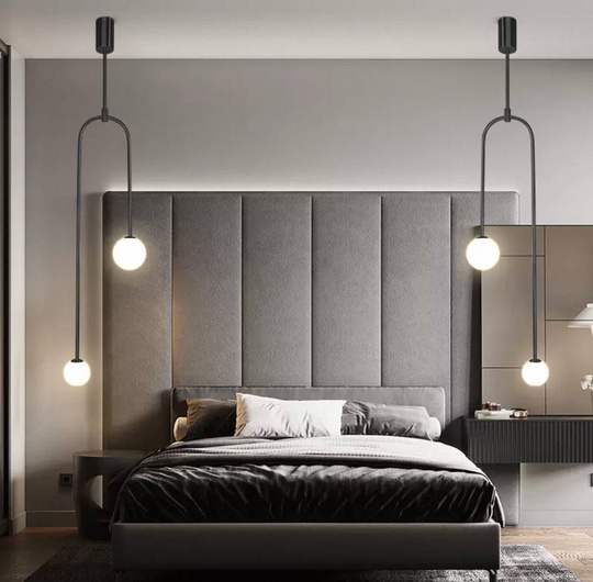 Светильник потолочный, черный, Elirvo, металл, 26*163 см, G9