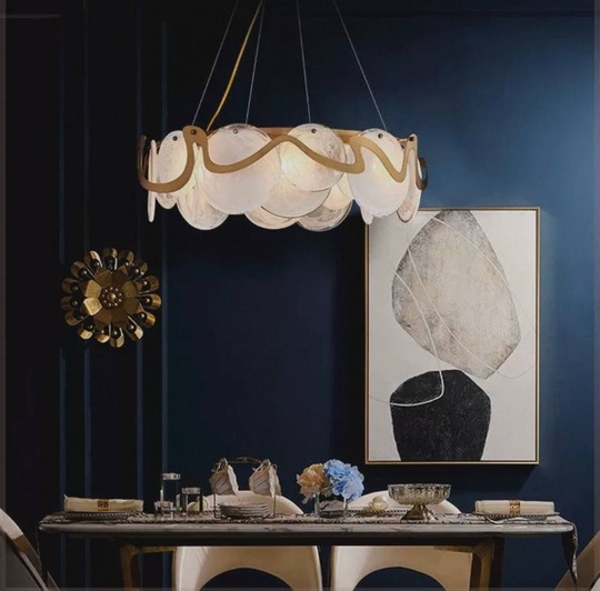 Люстра подвесная, медный, стекло, FREEDOM 60*25, металл, E14.