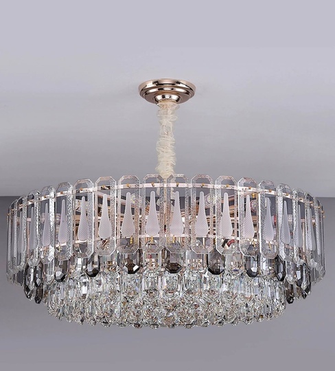 Люстра подвесная ASKARSU 60*25 золото, стекло, металл, Е14.