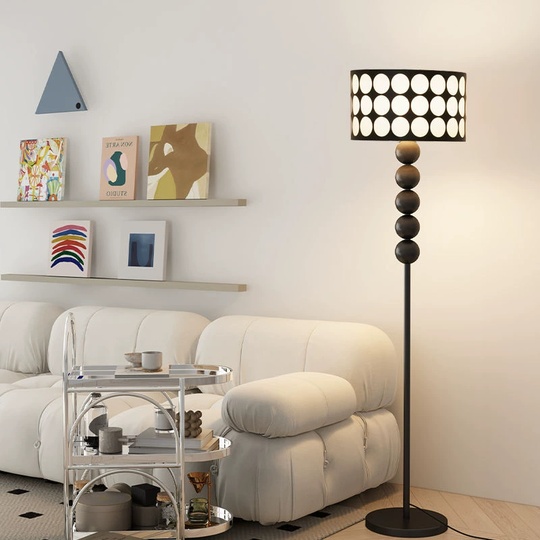 Торшер черный Eloran, 34*34*160 см, LED, Е27, металл, 14 Вт