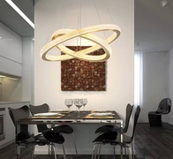 Люстра подвесная, медь, ПММА, OLAF 100*120 металл, LED.