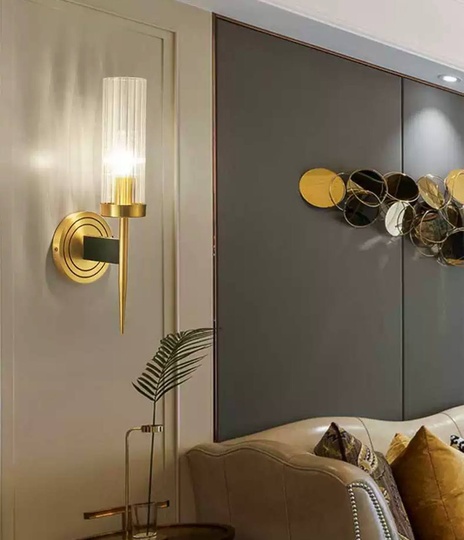 Настенный светильник DON, бра 12*40, бронза, металл, Е27.