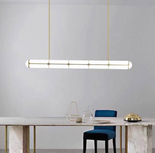 Светильник подвесной, медный, Elvorex, металл, 128*10 см, светодиодная, LED