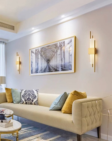 Настенный светильник медный CLAY, Бра 12*65, металл, LED.