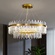 Люстра подвесная, медь, кристалл, GURBUZ 80*35, металл, LED.