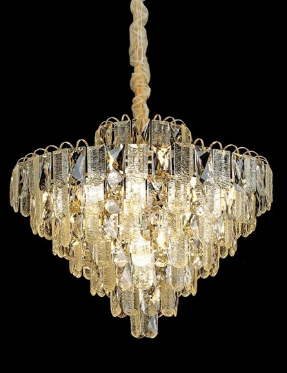 Люстра подвесная AKGUL 60*51 золото, стекло, металл, Е14.