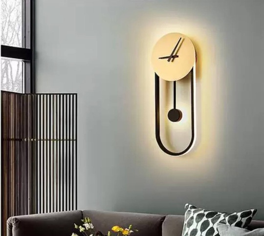 Настенный светильник, Бра, FREDERICK 22*56, песочно-черный-золотой, металл, LED.