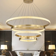 Люстра подвесная, медь, ПММА, ART 40*60*80*100 металл, LED.