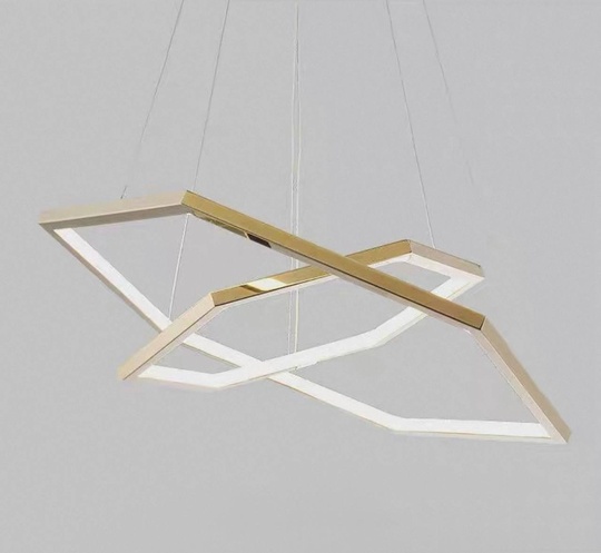 Люстра подвесная, медь, ПММА, CHIP 60*80 металл, LED.