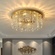 Люстра подвесная, золотой, кристалл, SPARKLING 80*17, металл, E14.