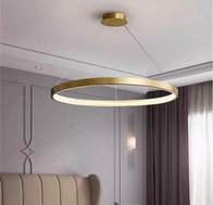 Люстра подвесная, медь, ПММА, NALA 60*4 металл, LED.